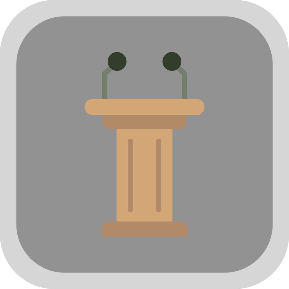 Tribune Vector Icon Design