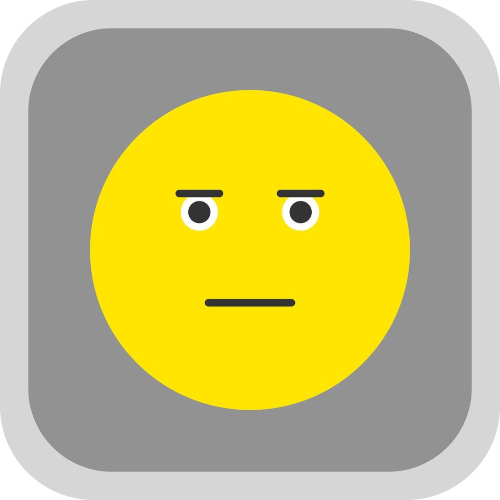 Expressionless Face Vector Icon Design