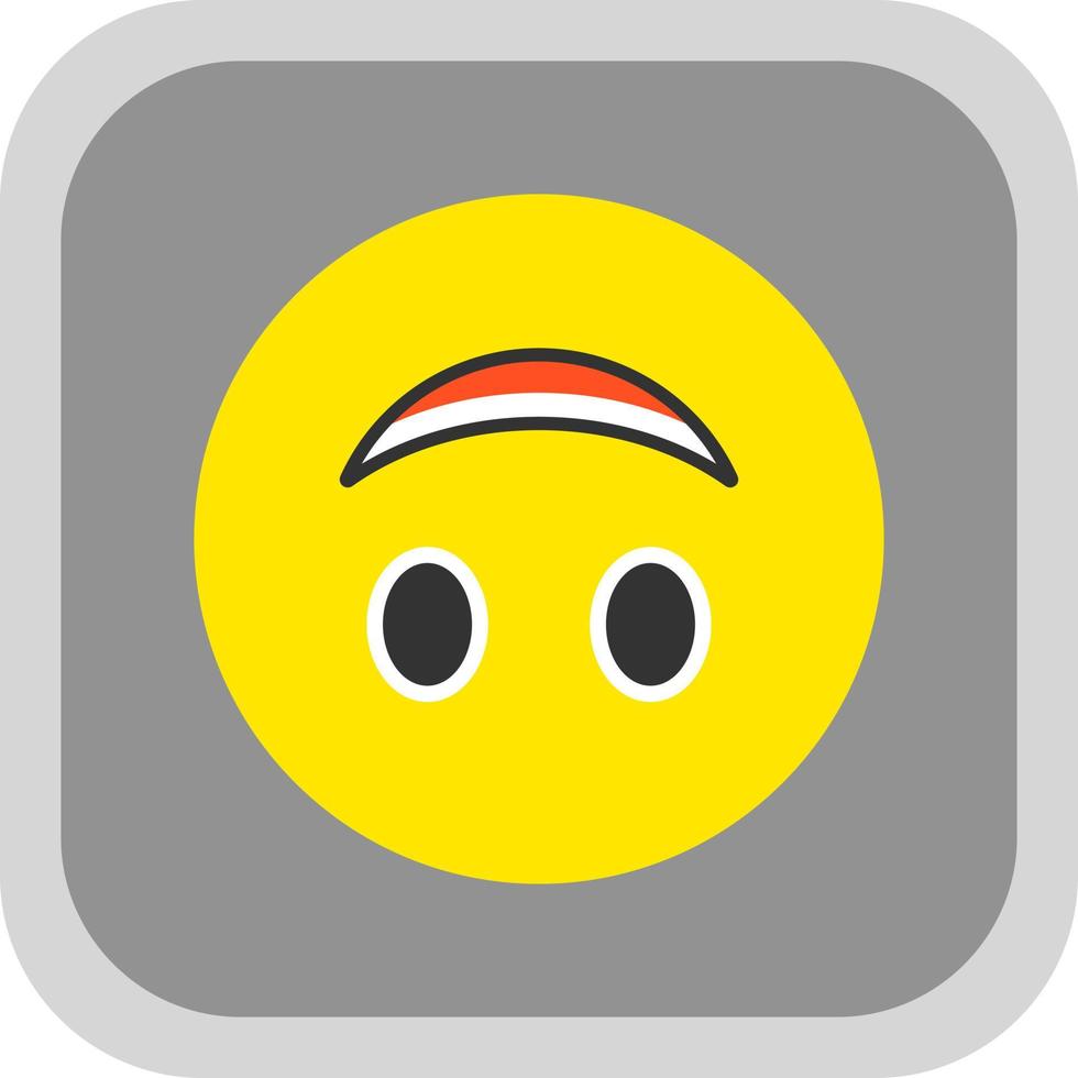 Upside-Down Face Vector Icon Design