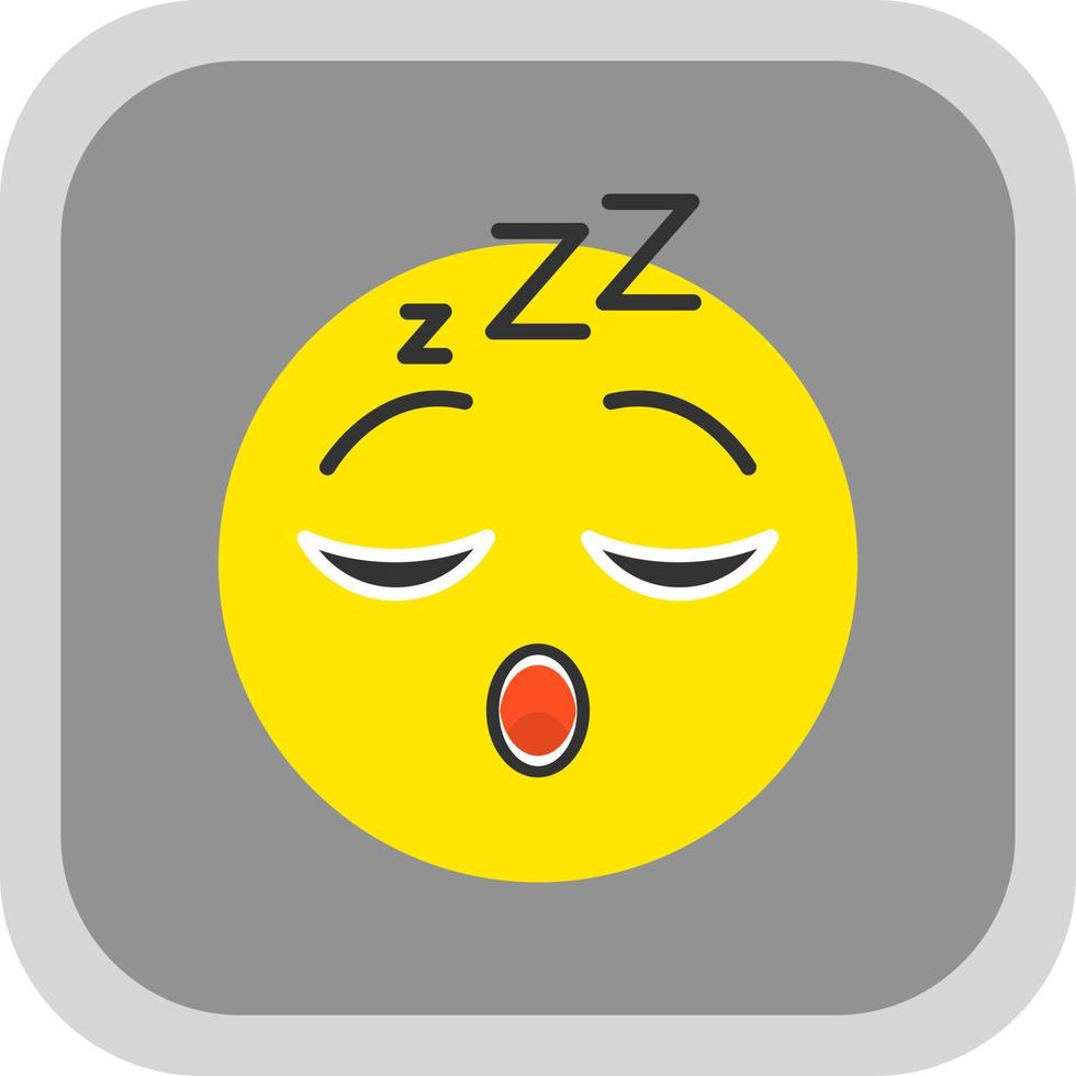 Sleeping Face Vector Icon Design