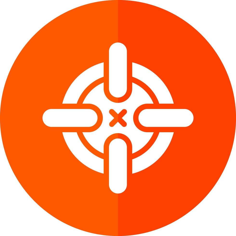 Crosshairs Vector Icon Design