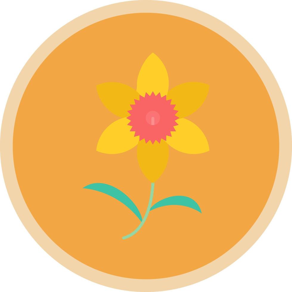 Daffodil Vector Icon Design