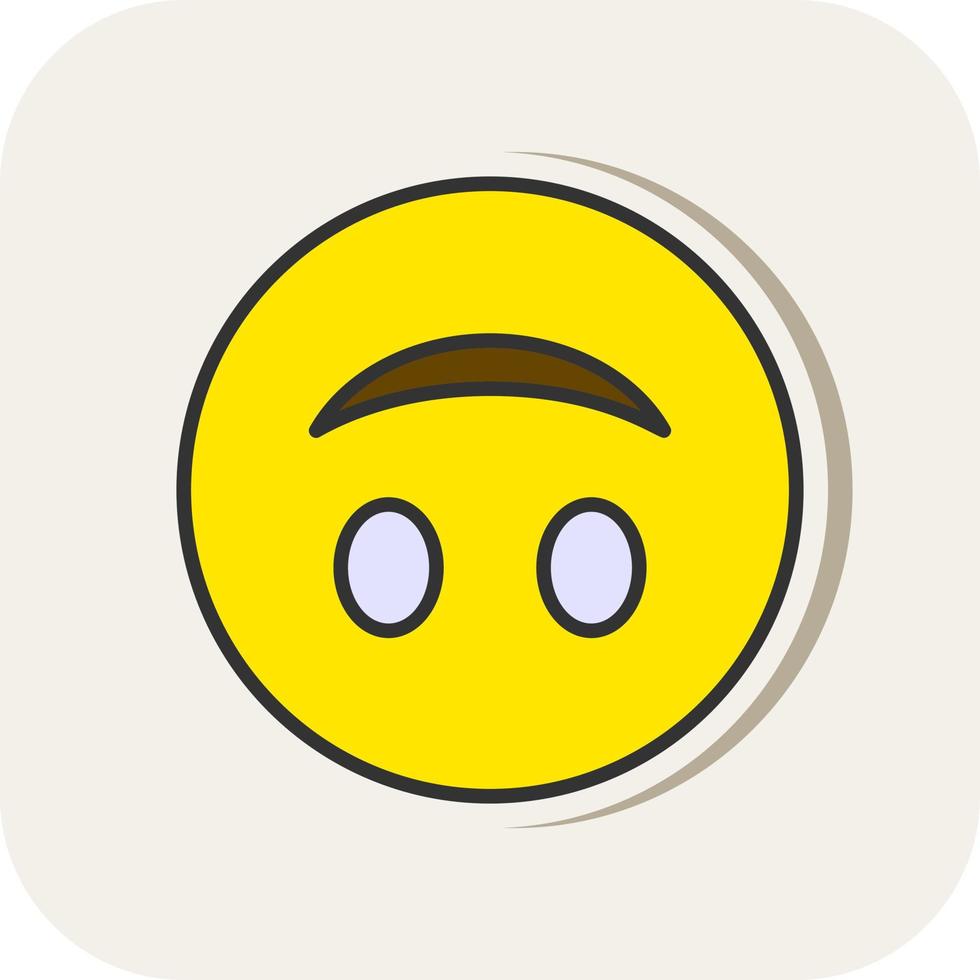 Upside-Down Face Vector Icon Design