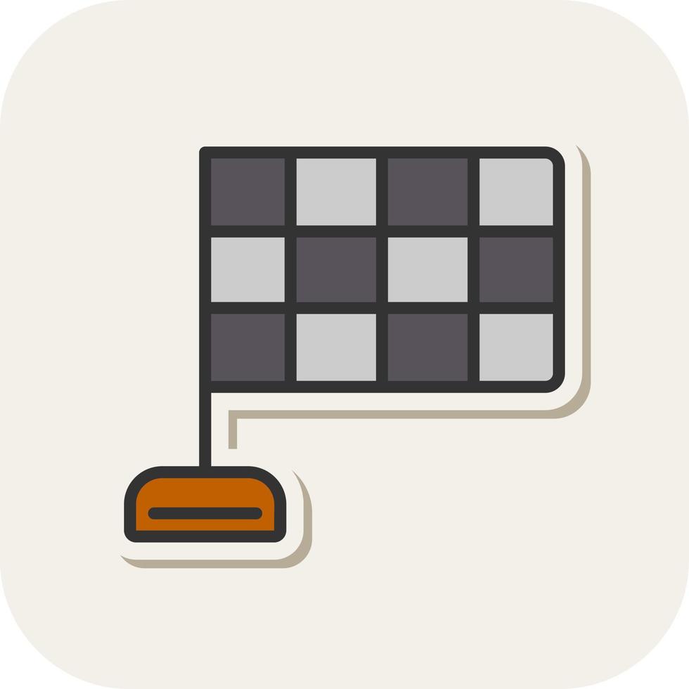 Checkered Flags Vector Icon Design