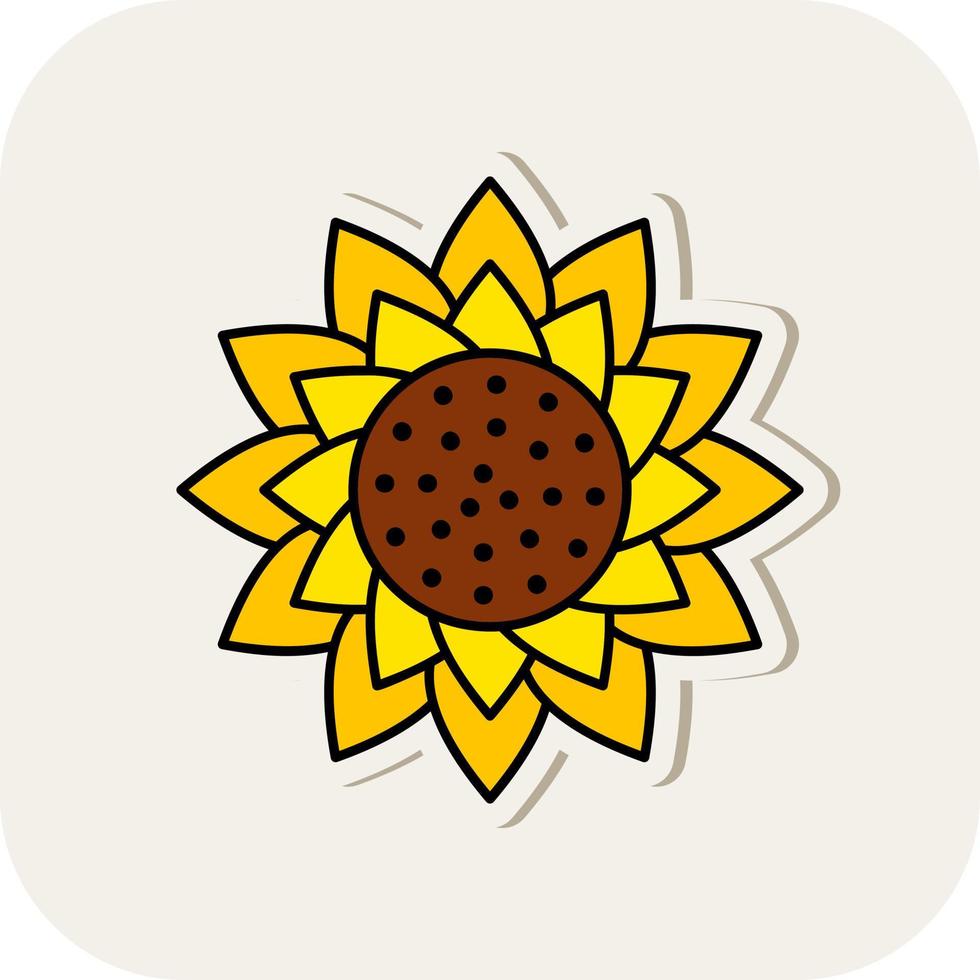 Sunflower Vector Icon Design