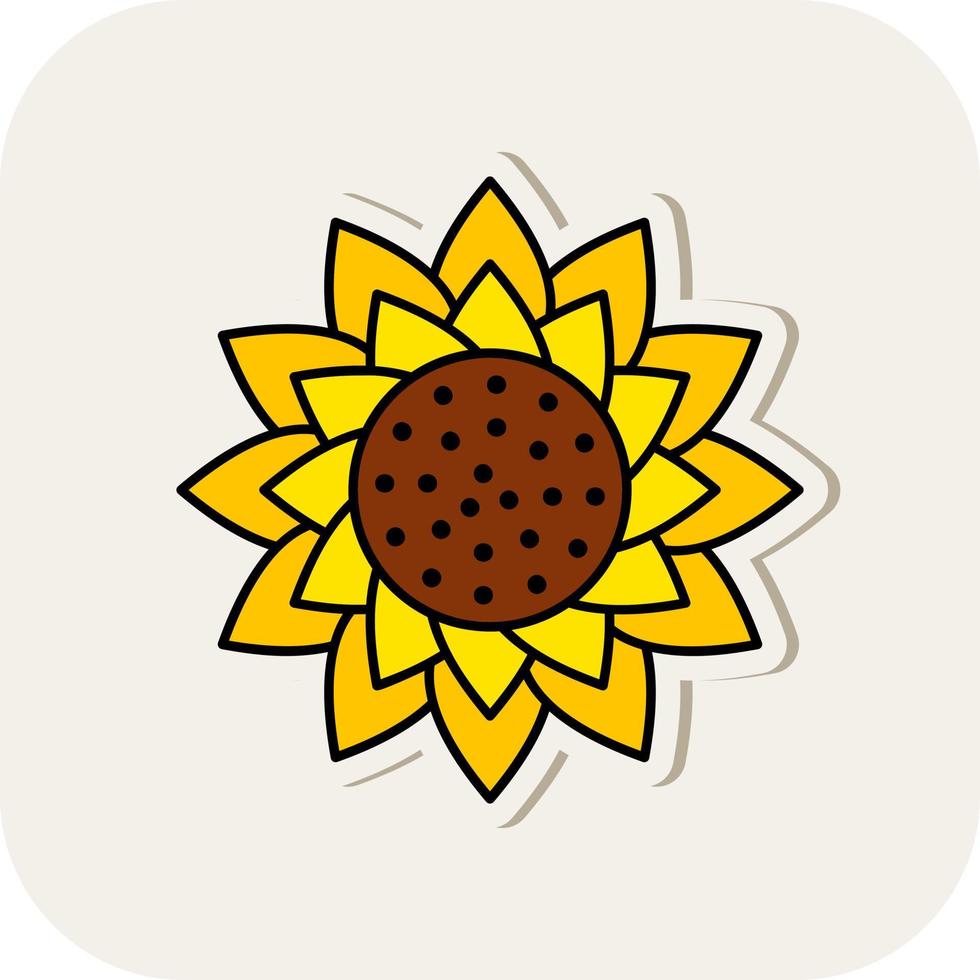 Sunflower Vector Icon Design