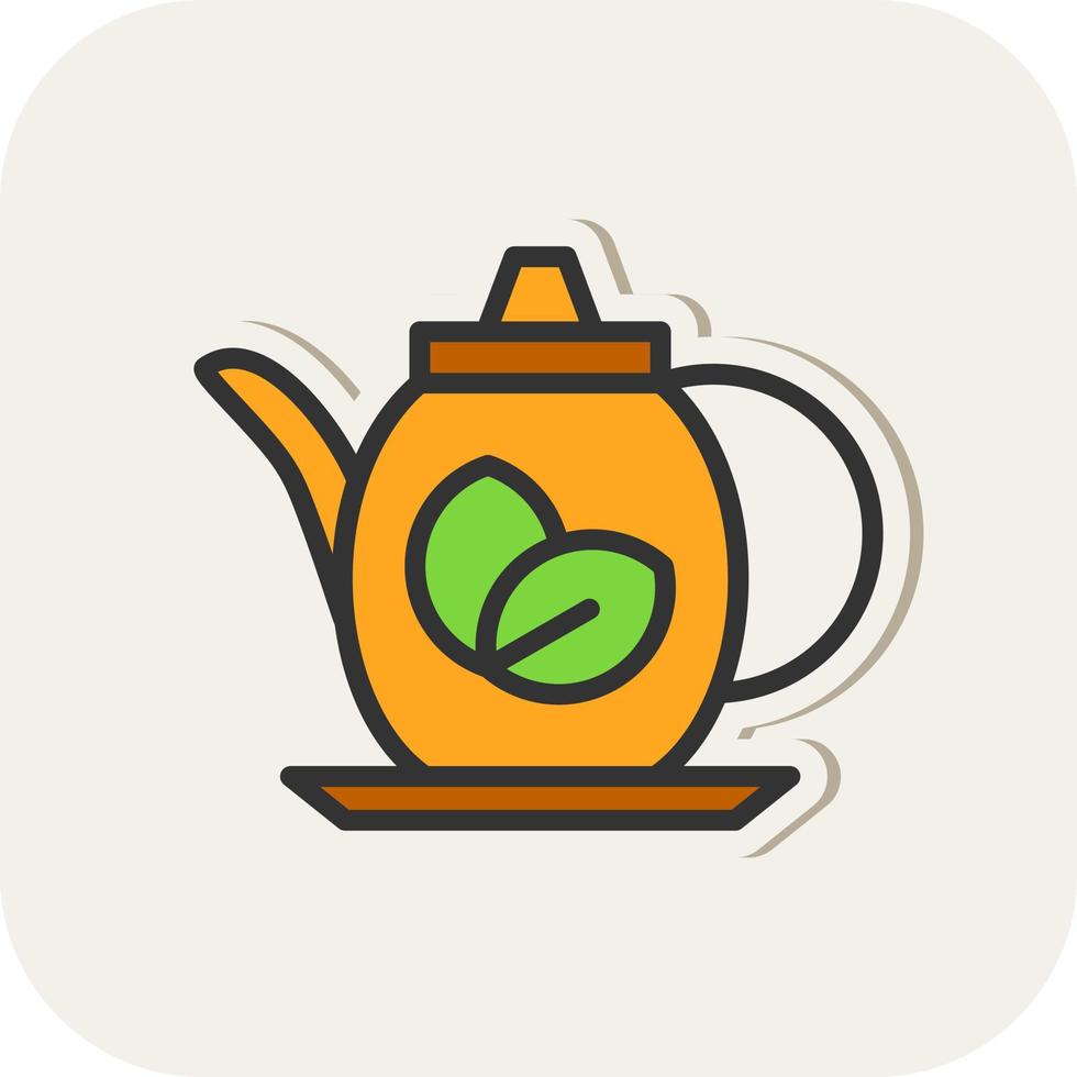 Teapot Vector Icon Design