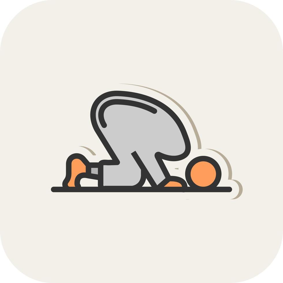 Sujud Vector Icon Design