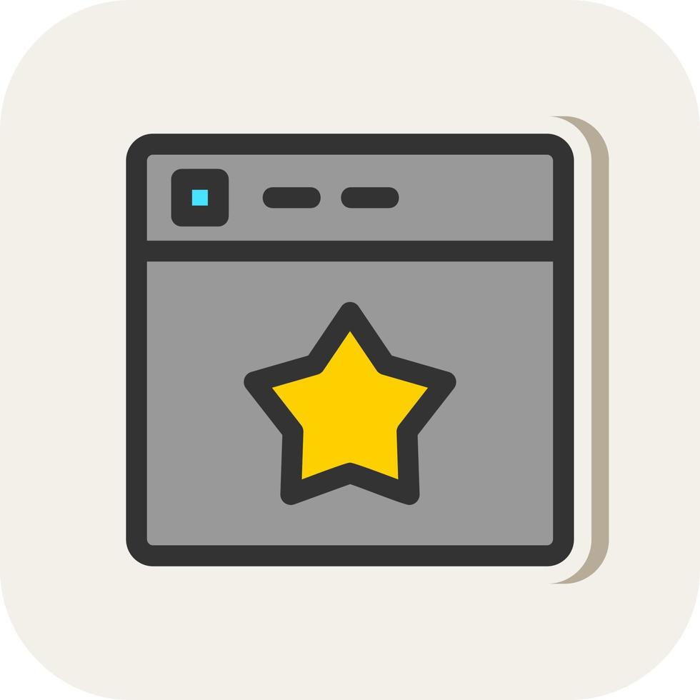 Website Rating Vector Icon Design