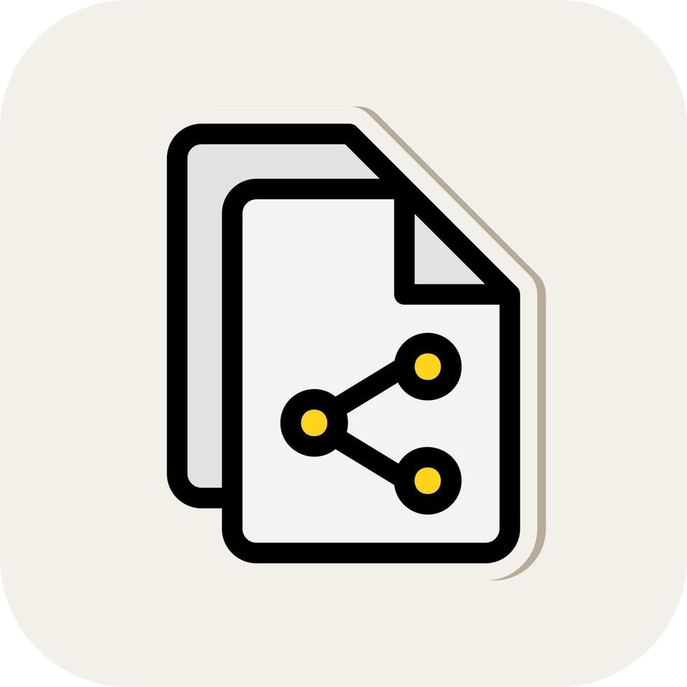 Share Files Vector Icon Design