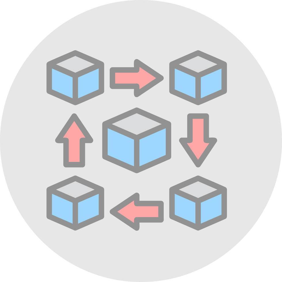 Blockchain Vector Icon Design