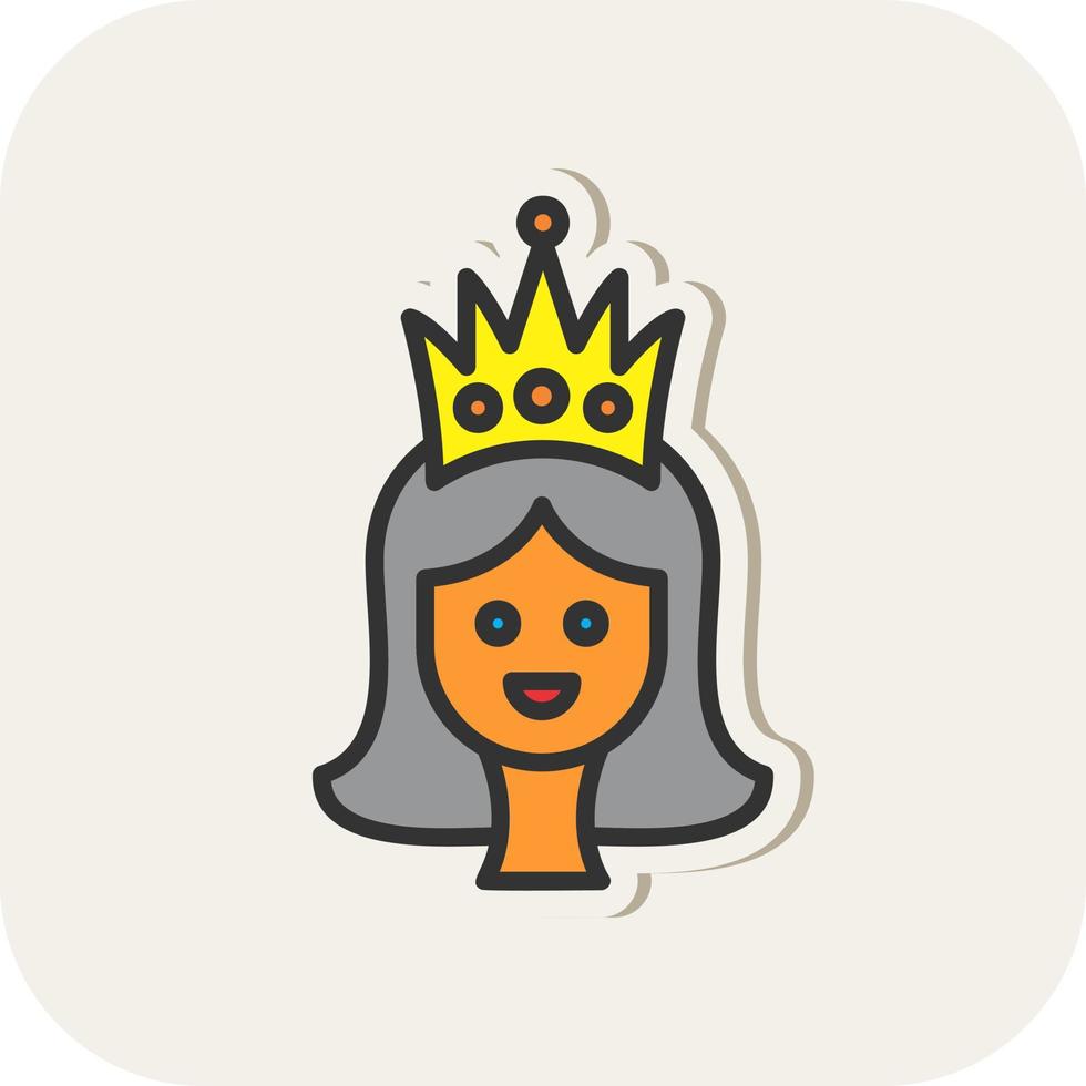 Princess Vector Icon Design