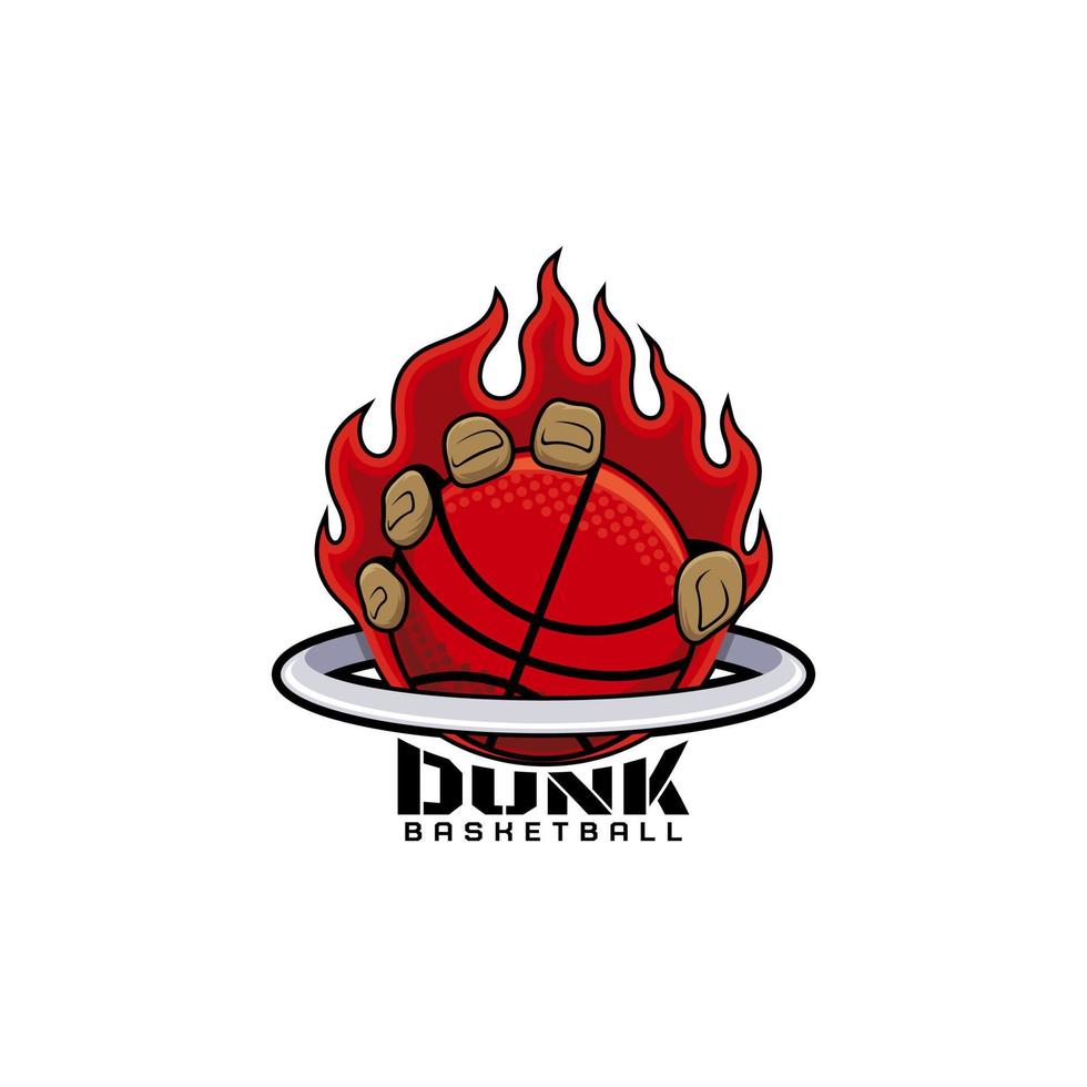 basketball sport emblem logo vector