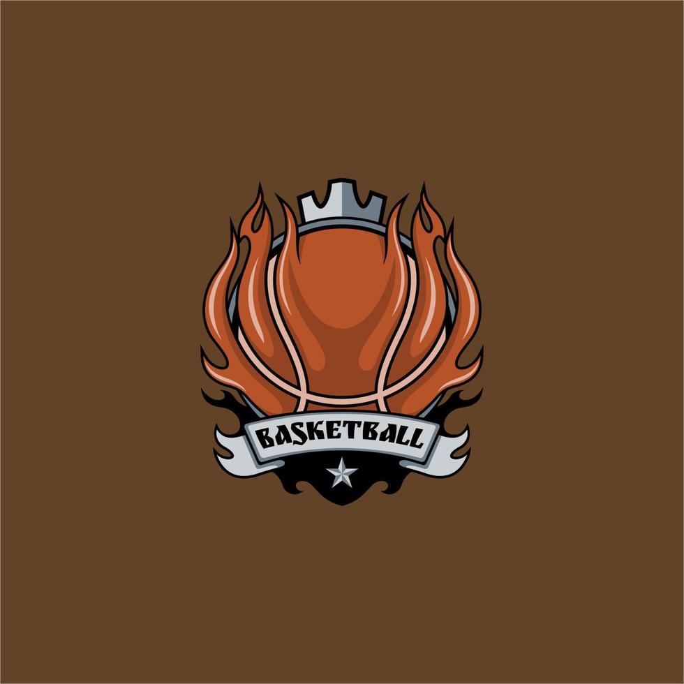 baloncesto deporte emblema logo vector