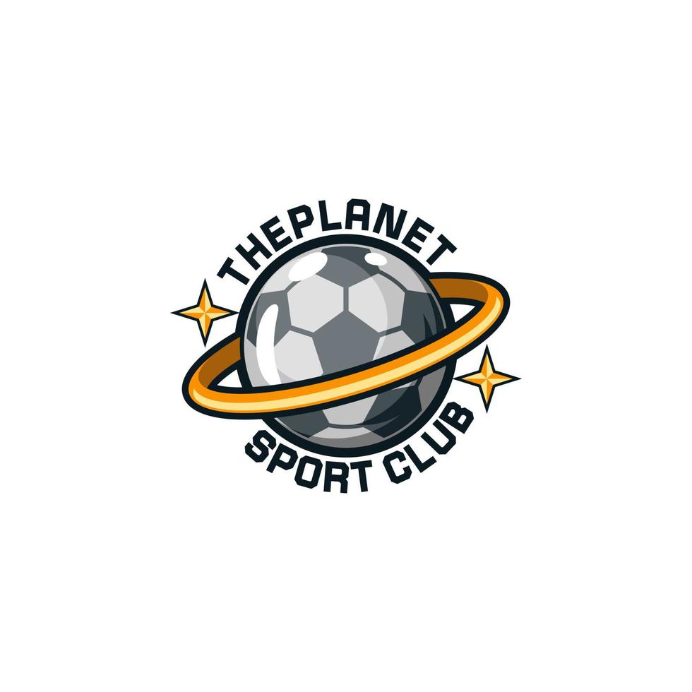 football sport emblem logo vector