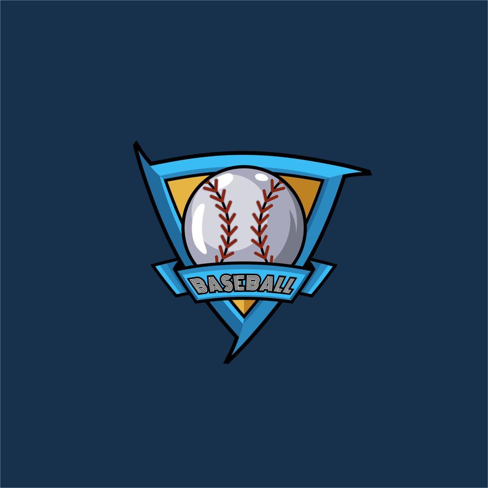 béisbol deporte emblema logo vector