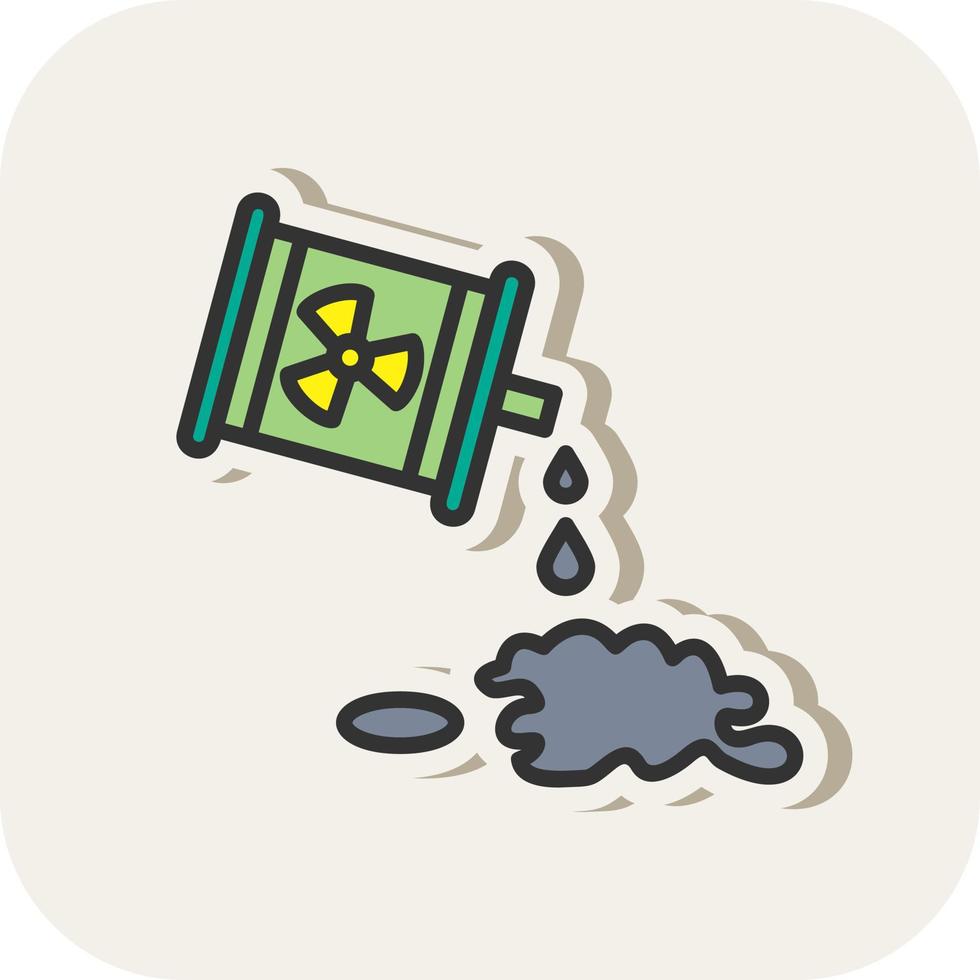Chemical Spill Vector Icon Design