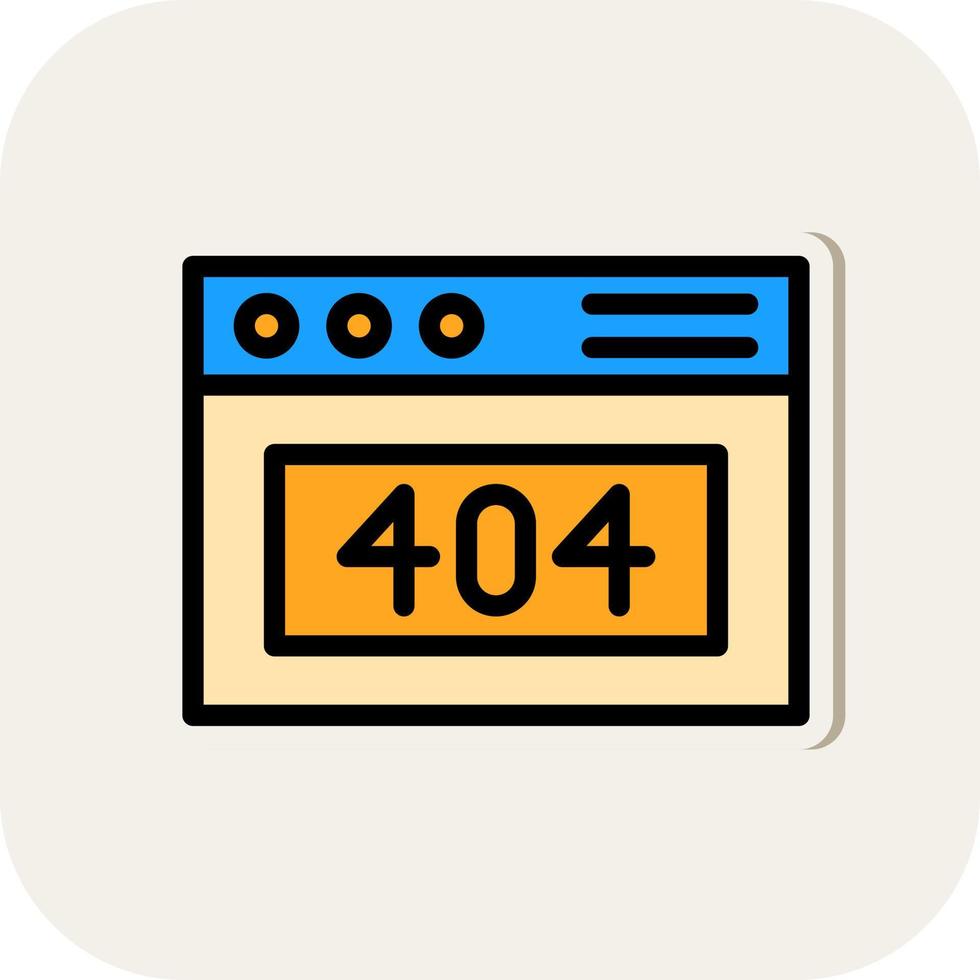 404 Error Vector Icon Design