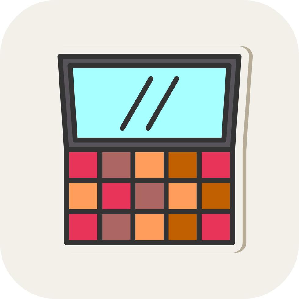 diseño de icono de vector de paleta de maquillaje