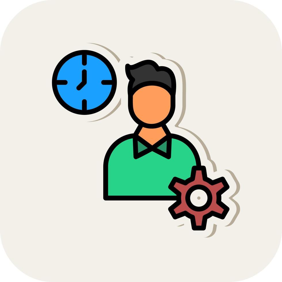 diseño de icono de vector de trabajo productivo