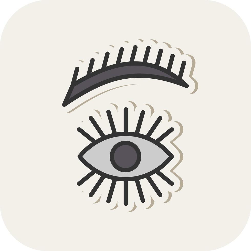 Eyebrow Vector Icon Design