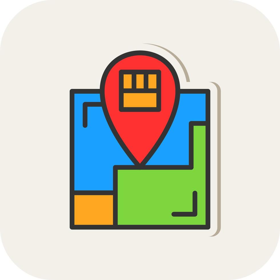 Delivery Location Vector Icon Design