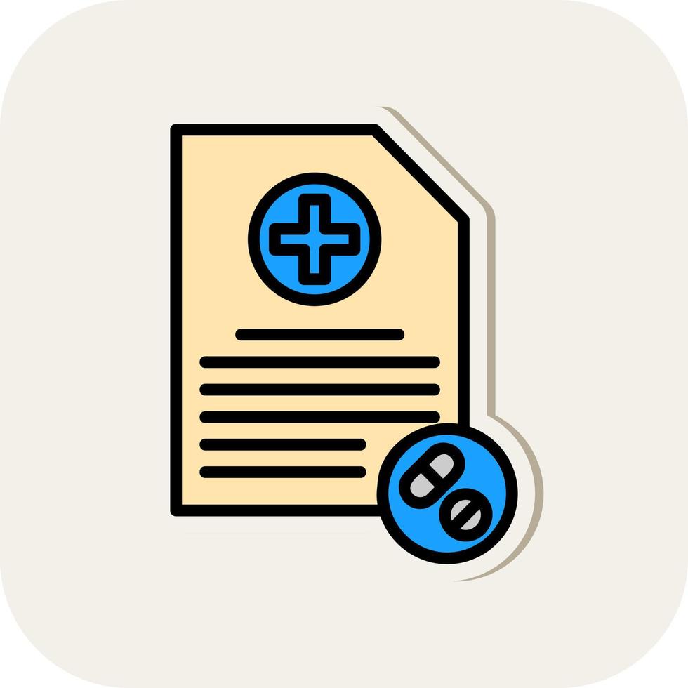 Prescription Vector Icon Design