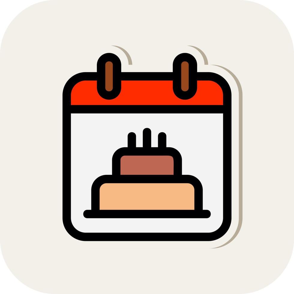 diseño de icono de vector de fecha de cumpleaños