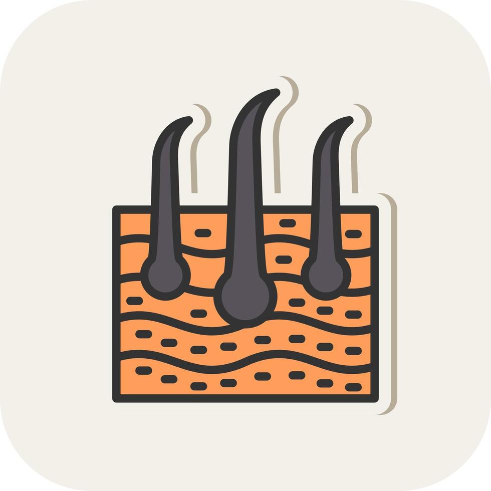Skin Hair Vector Icon Design