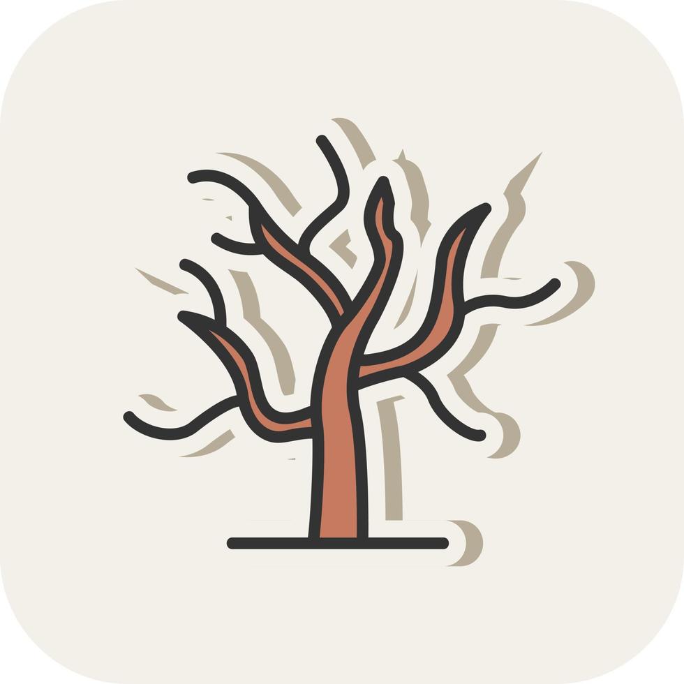Dry Tree Vector Icon Design