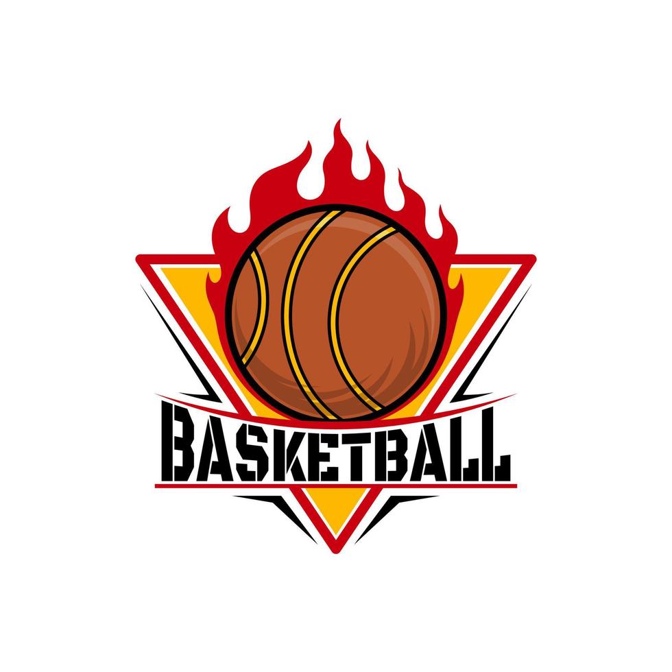 baloncesto deporte emblema logo vector