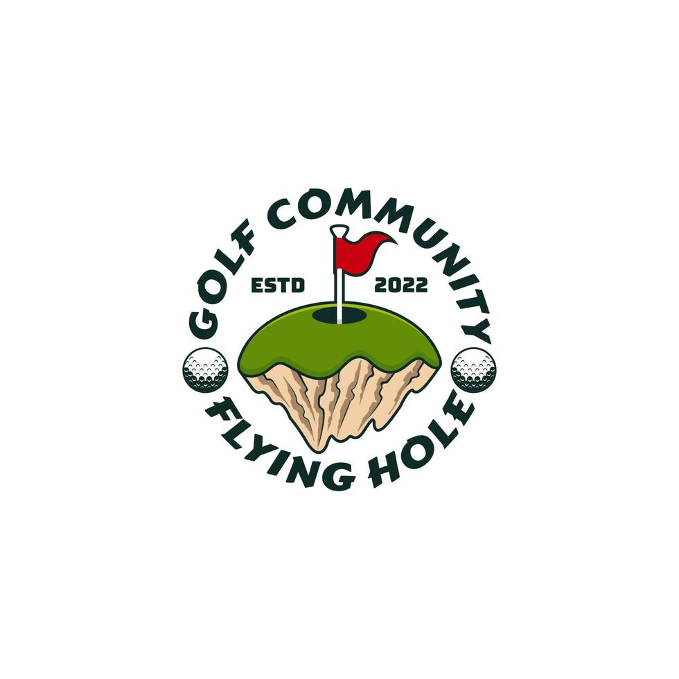 golf deporte emblema logo vector