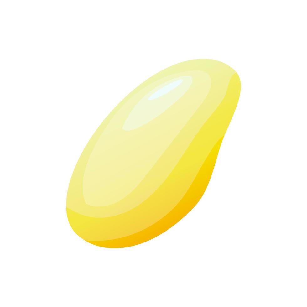 Mango fruit icon. Cartoon illustration of mango fruit vector icon for web design