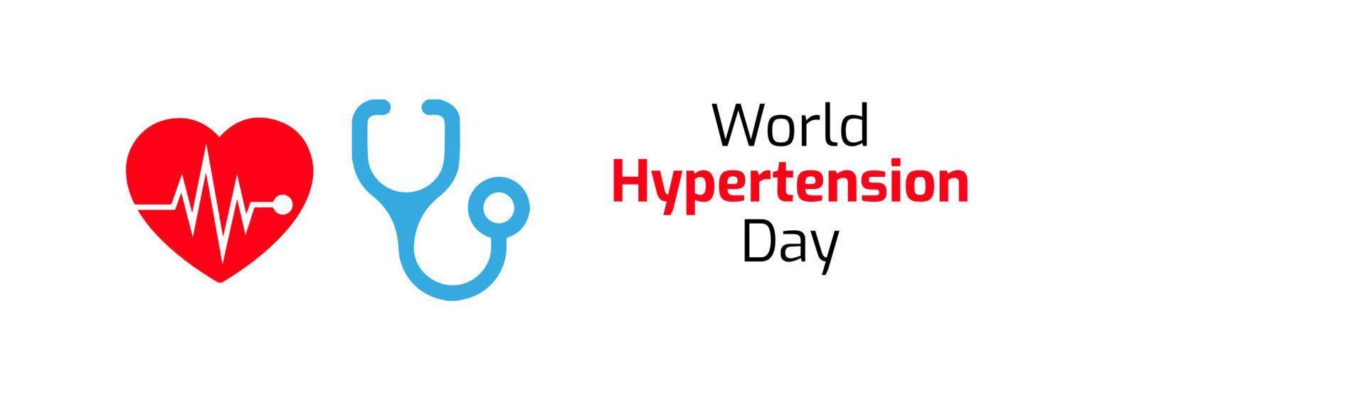 World Hypertension Day vector illustration.World Hypertension Day banner poster background