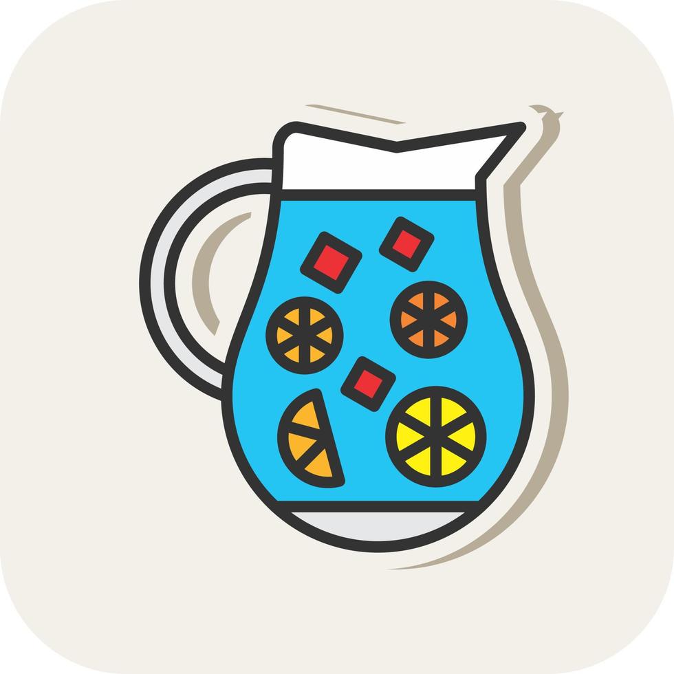 Lemonade Jug Vector Icon Design