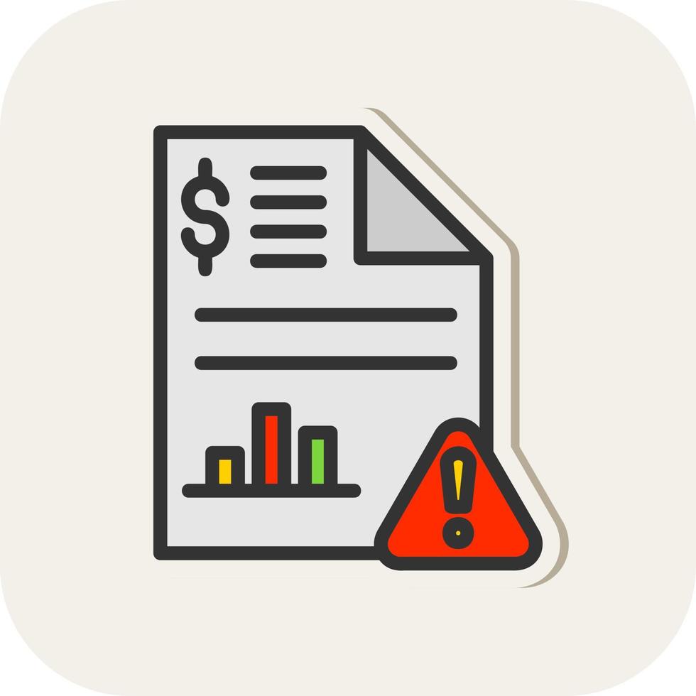 Stock Market Report Vector Icon Design