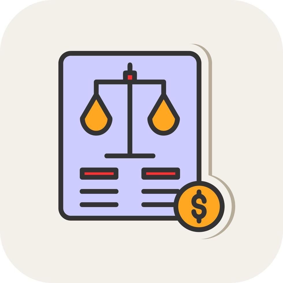 Balance Sheet Vector Icon Design