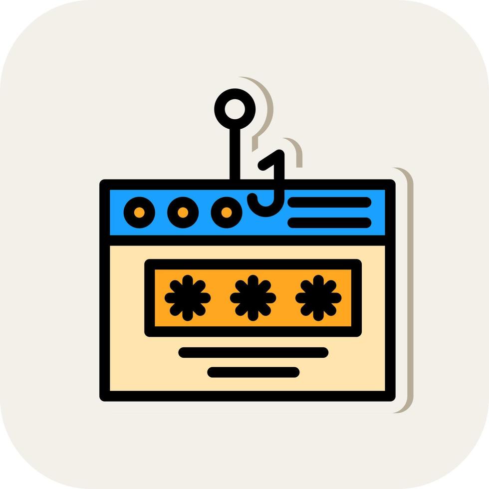 Password Phishing Vector Icon Design