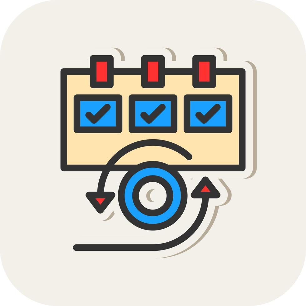 Daily Scrum Vector Icon Design