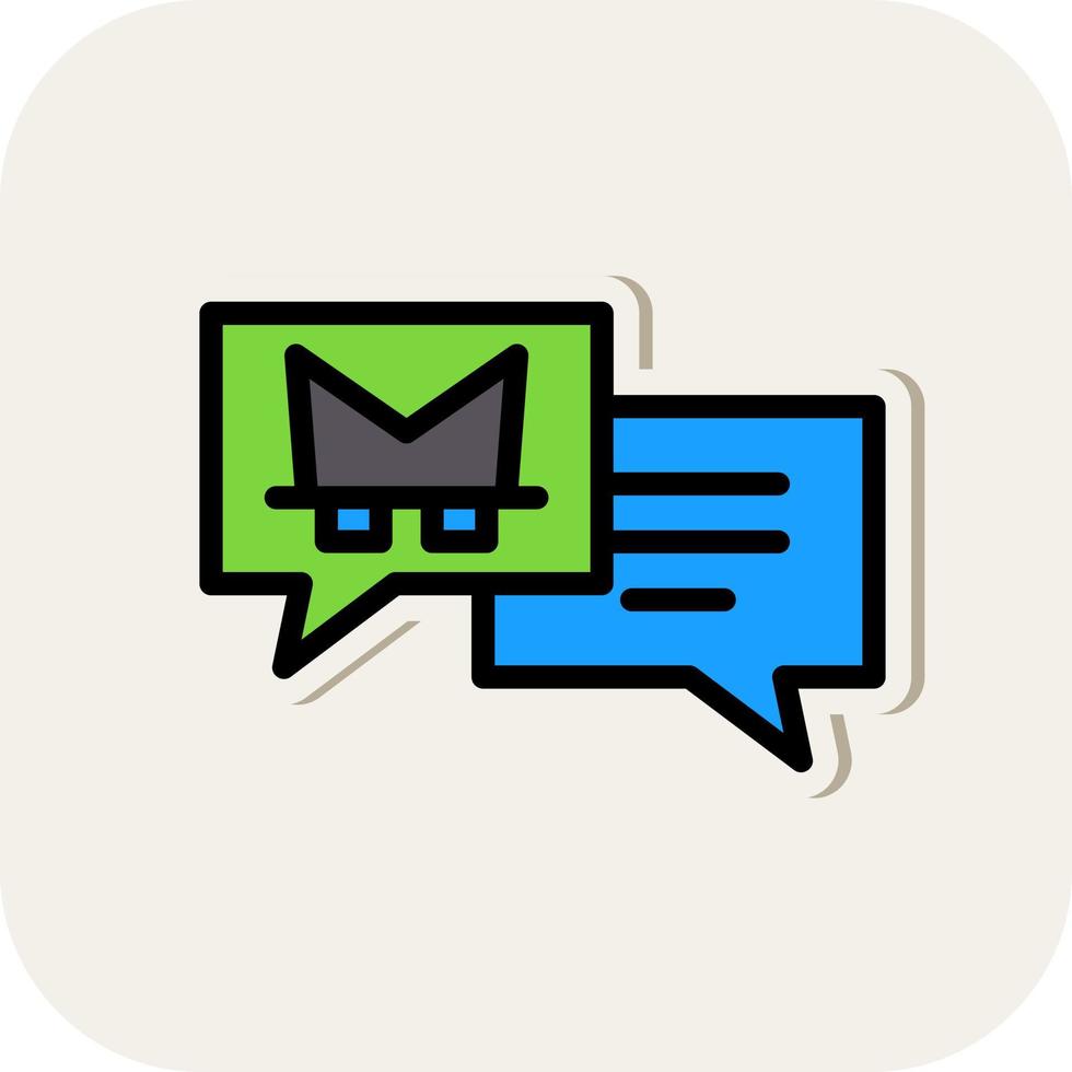 Chat Spyware Vector Icon Design