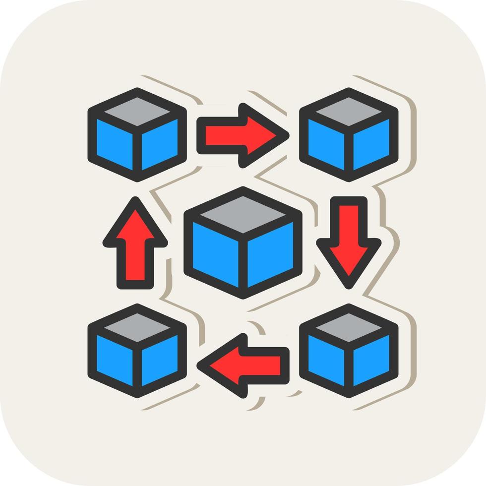 Blockchain Vector Icon Design