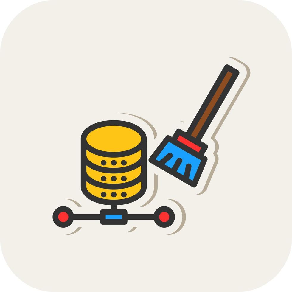 Data Cleansing Vector Icon Design