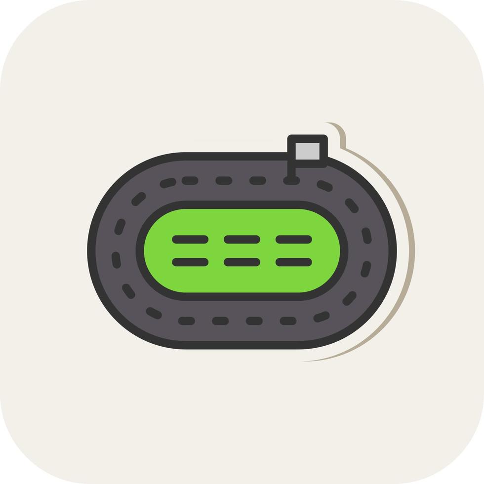 Race Track Vector Icon Design
