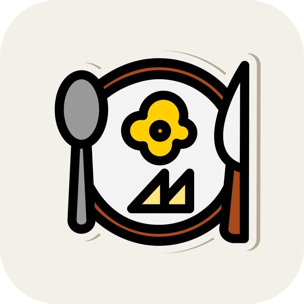 Breakfast Vector Icon Design