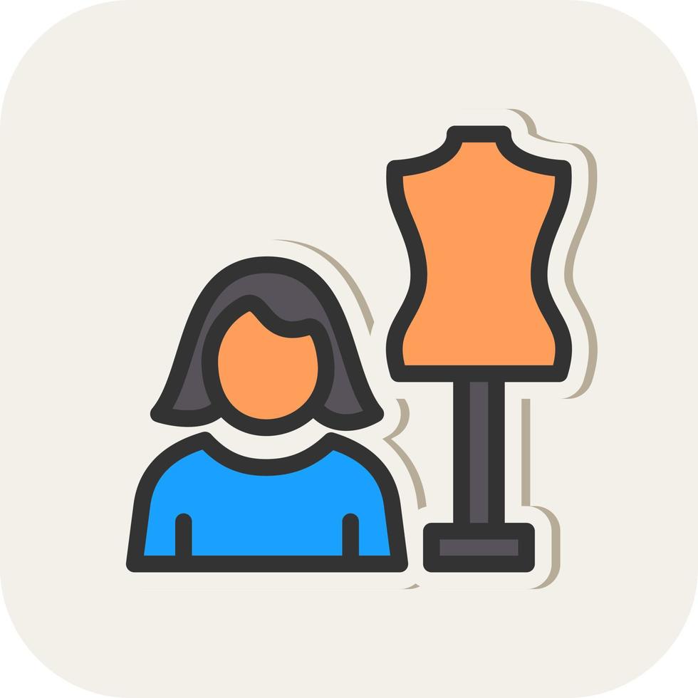 Fashion Designer Vector Icon Design