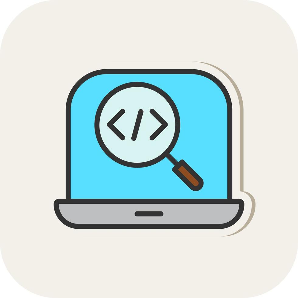 Code Testing Vector Icon Design