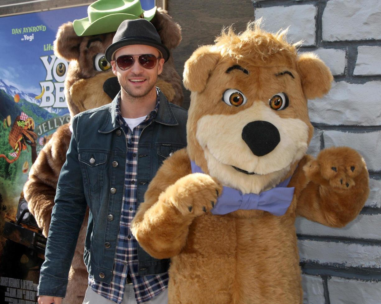 LOS ANGELES  DEC 11  Justin Timberlake arrives at the Yogi Bear 3D Premiere at The Village Theater on December 11 2010 in Westwood CA photo