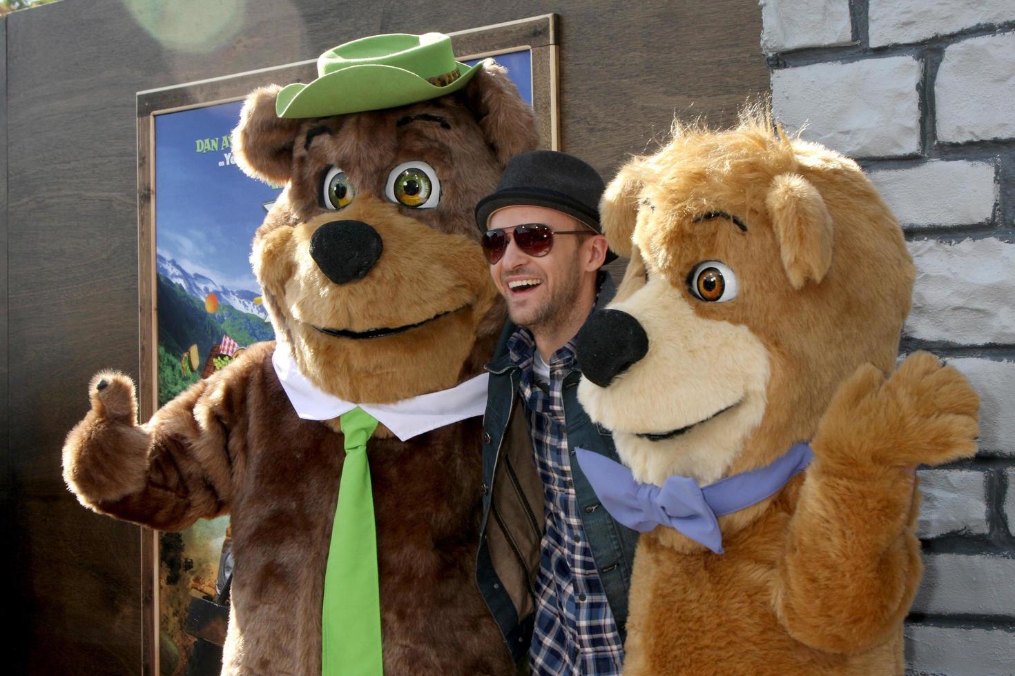 LOS ANGELES  DEC 11  Justin Timberlake arrives at the Yogi Bear 3D Premiere at The Village Theater on December 11 2010 in Westwood CA photo