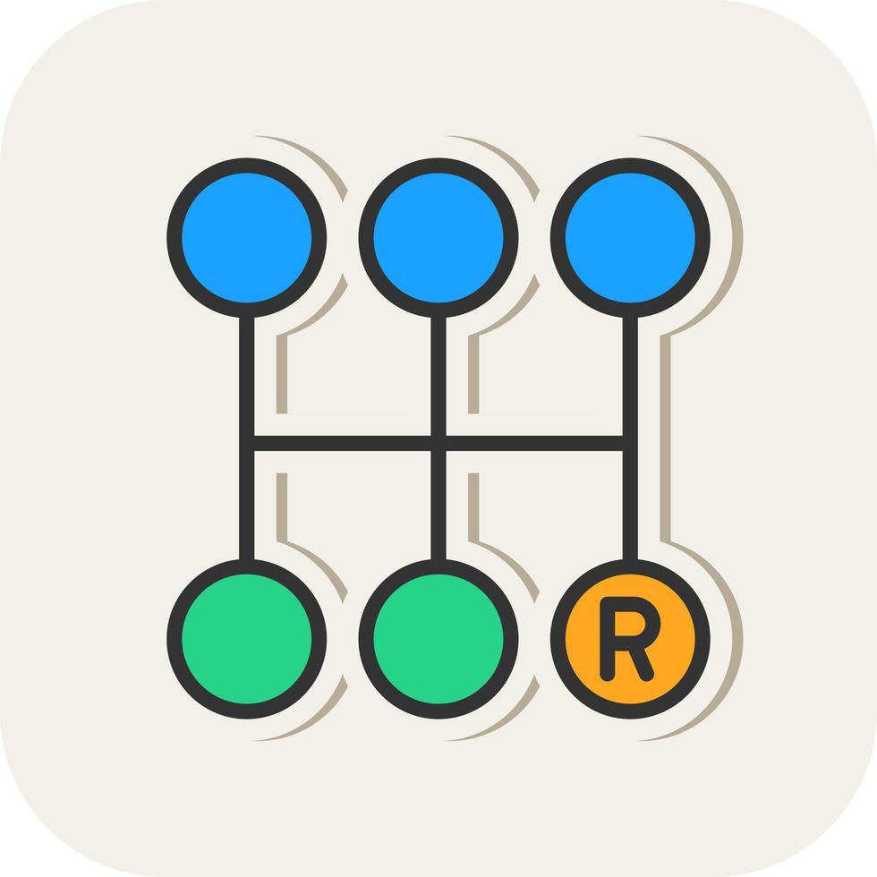 Gearshift Vector Icon Design