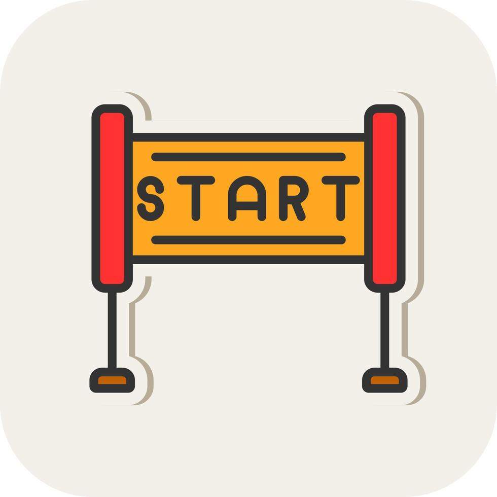 Race Start Vector Icon Design